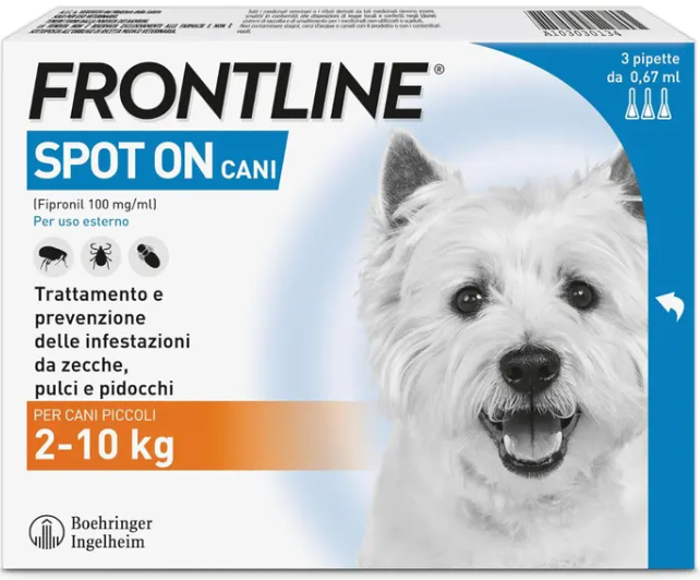 Frontline Spot - On Cani 2 - 10kg 3 Pipette